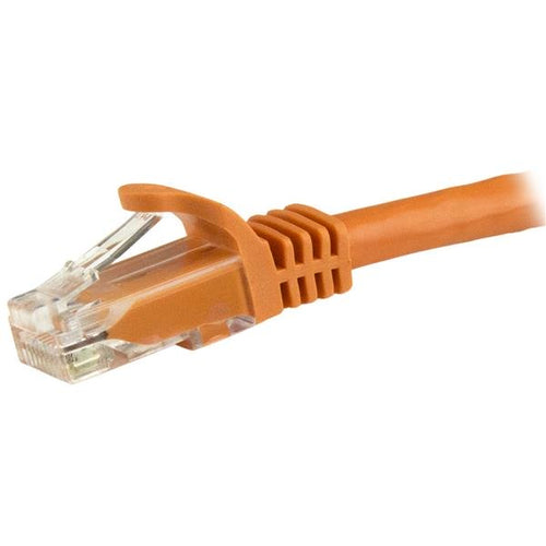 StarTech.com Cable de 1m Naranja de Red Gigabit Cat6 Ethernet RJ45 sin Enganche - Snagless Cables de red 1 m Cat6 RoHS