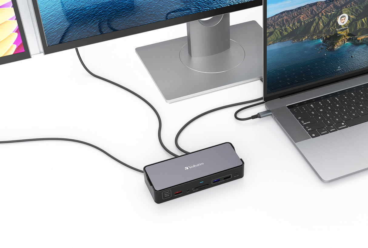 Verbatim CDS-15 Alámbrico USB 3.2 Gen 1 (3.1 Gen 1) Type-C Negro, Gris