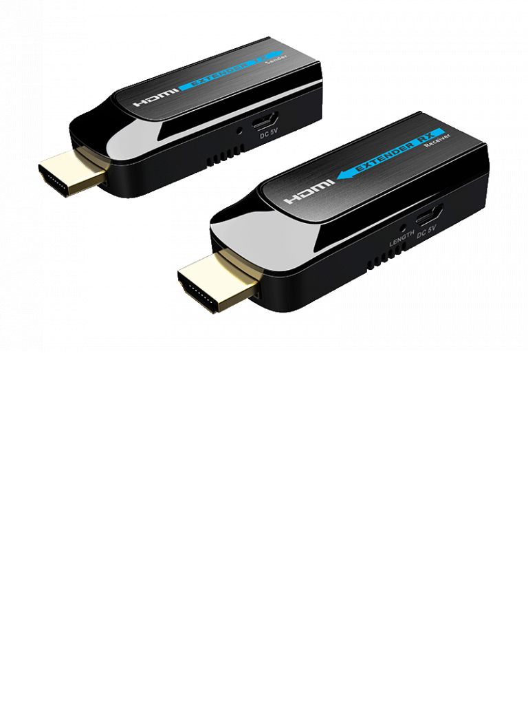 Extensor HDMI SAXXON LKV372S, CAT 6A, 1080p, 50 Metros, Alimentación USB