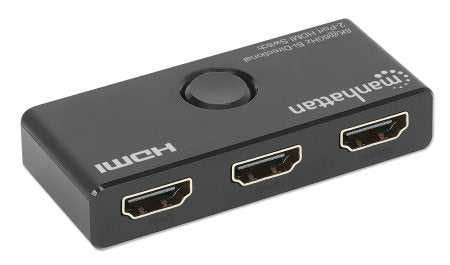 Manhattan 207997 Conmutadores de vídeo HDMI 3 Acrilonitrilo butadieno estireno (ABS)