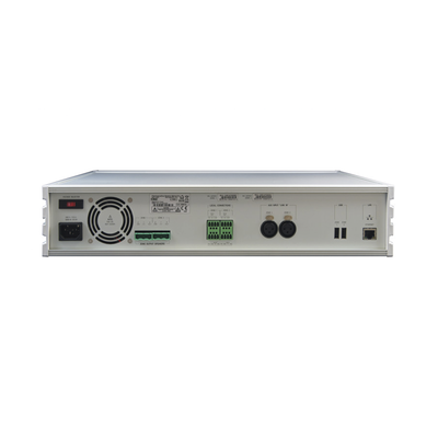 ETAPA DE POTENCIA DIGITAL 2x120W 100V MILLENNIUM IP CON CONECTIVIDAD IP LAN, SUPERVISON, CALIDAD DE SONIDO HQ PARA 2 ZONAS, EN FORMATO RACK 2U