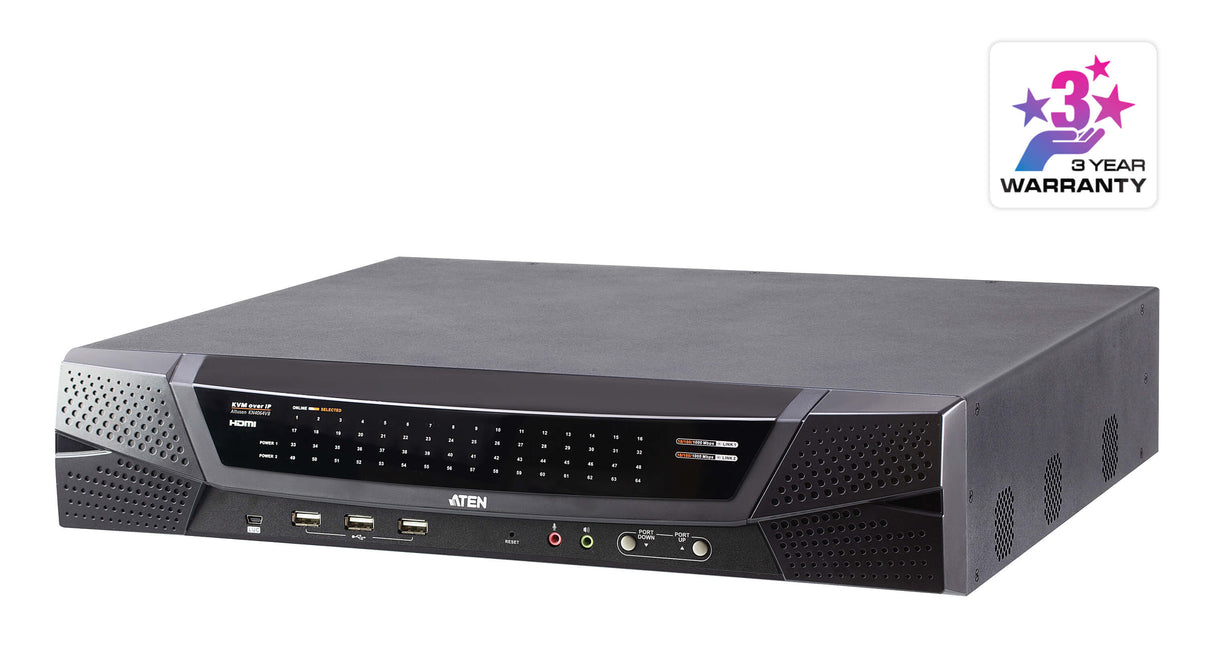 ATEN KN4064VB interruptor KVM Negro