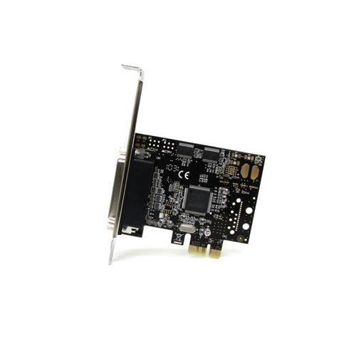 StarTech.com Tarjeta Adaptadora PCI Express PCIe 2 Puertos Serie 1 Paralelo con Cable Multiconector RS232 Serial Tarjeta