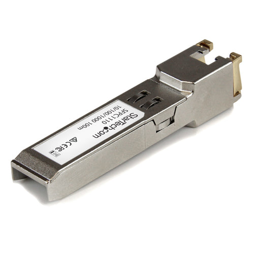 StarTech.com Módulo Transceptor SFP Compatible con el Modelo SFP-GE-T de Cisco - 1000BASE-T - SFP a RJ45 Cat6 / Cat5e -
