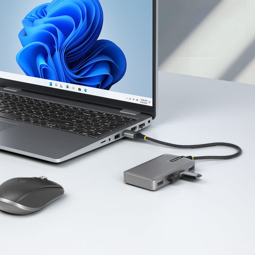 StarTech.com Hub USB-A de 4 Puertos - Ladrón USB USB-A - USB-A a 4x USB-A - Concentrador USB 3.0 Portátil de 5Gbps - Ali