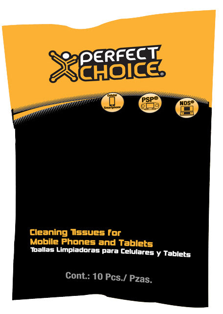 Perfect Choice PC-030324 kit de limpieza para computadora Pantallas / Plásticos Paños húmedos para limpieza de equipos