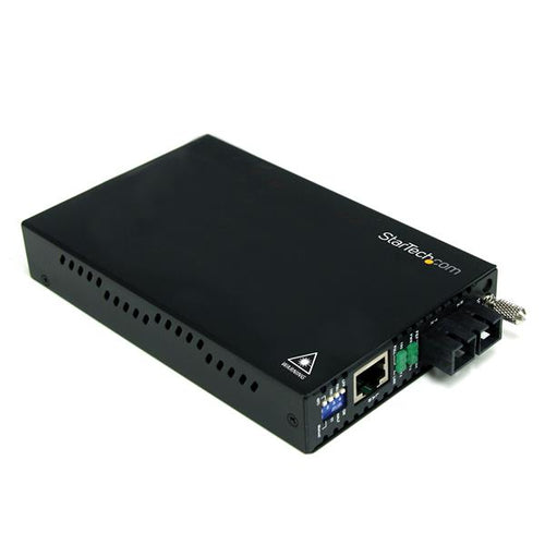 StarTech.com Conversor de Medios Ethernet 10/100 Mbps a Fibra Modo Único Monomodo Conector SC - 30km Convertidores de re