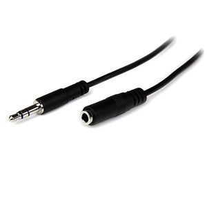 StarTech.com Cable de 2m de Extensión Alargador de Auriculares Mini-Jack 3,5mm Estéreo Macho a Hembra - Delgado Cables d
