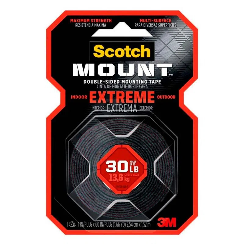 Cinta Montaje 3M Extrema Scotch-Mount 414H 2.54Cmx1.52M - 414H-Dc FullOffice.com