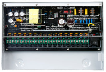 Provision-ISR PR-12A16CH+ unidad de fuente de alimentación Blanco, 100 - 240 V, Sobrecorriente, Sobrevoltaje