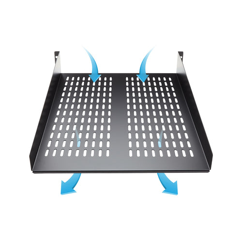 StarTech.com Estante Bandeja Ventilado para Armario Rack Universal Servidores 2U 22in Profundidad Fija - 22kg Accesorios