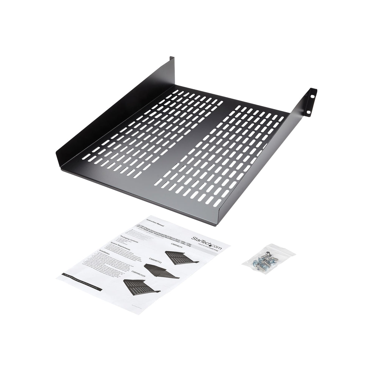 StarTech.com Estante Bandeja Ventilado para Armario Rack Universal Servidores 2U 22in Profundidad Fija - 22kg Accesorios