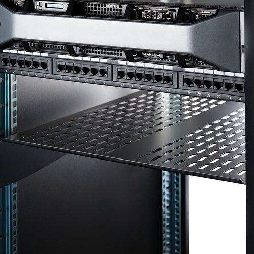 StarTech.com Estante Bandeja Ventilado para Armario Rack Universal Servidores 2U 22in Profundidad Fija - 22kg Accesorios
