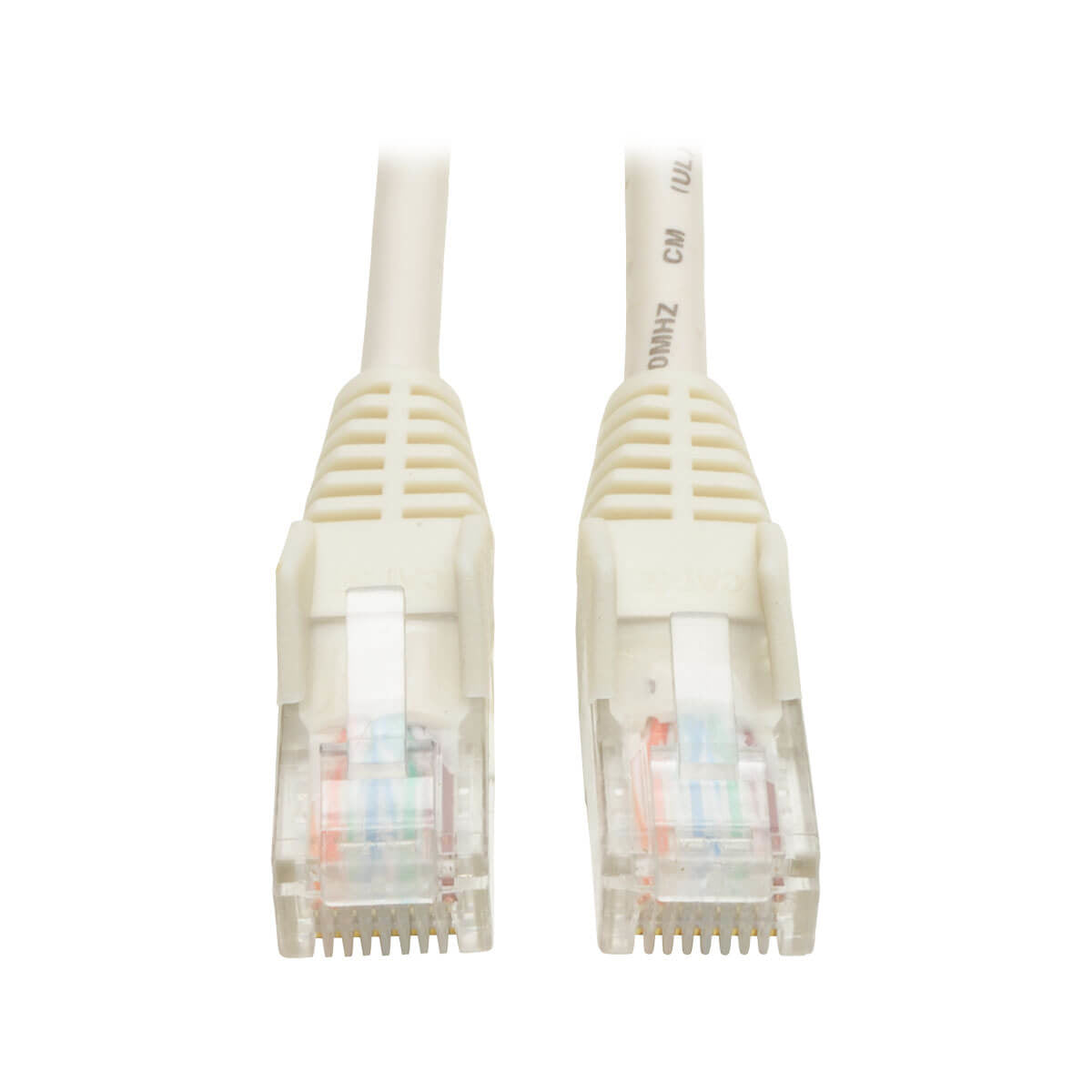 Tripp Lite N001-003-WH Cable Ethernet (UTP) Patch Moldeado Snagless Cat5e 350 MHz (RJ45 M/M) - Blanc