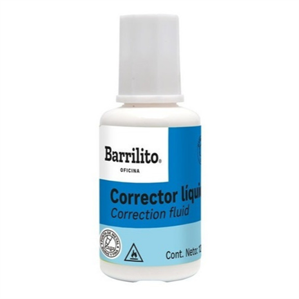 Corrector Líquido Barrilito Bote 12Ml 1 Pza - Cl12