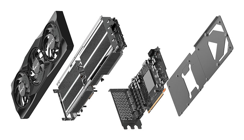 PNY GeForce RTX 5070 Ti OC NVIDIA 16 GB GDDR7, 256 Bit, 7680 x 4320 Pixeles, PCI Express x16 5.0