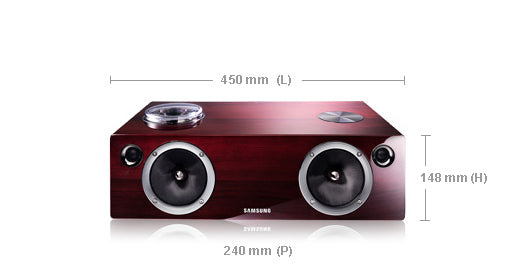 Samsung DA-E750 altavoces de acoplamiento 2.1 canales 100 W Si 3.0+HS