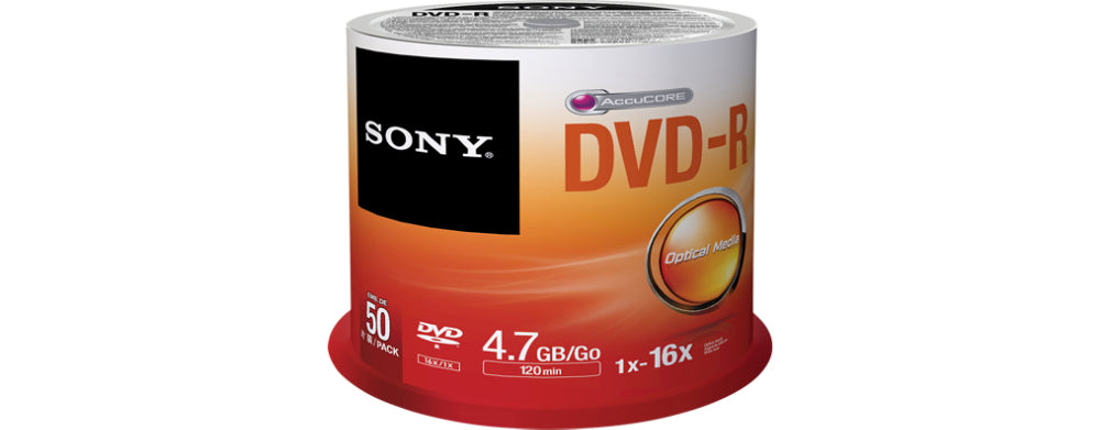 Sony 50DMR47SP dvds en blanco 4,7 GB DVD-R 120 mm 50 pieza(s)