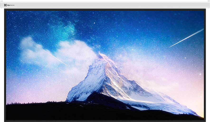 Klip Xtreme KPS-313 pantalla de proyección 2.54 m (100") 16:9, Manual, 126 cm, Blanco