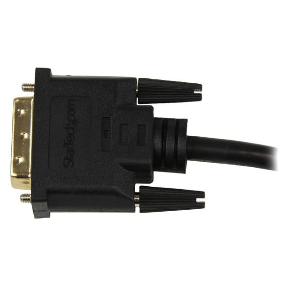 StarTech.com Adaptador de 20cm HDMI a DVI - DVI-D Macho - HDMI Hembra - Cable Conversor de Vídeo - Negro Cable Derecho Derecho Oro 0,203 m