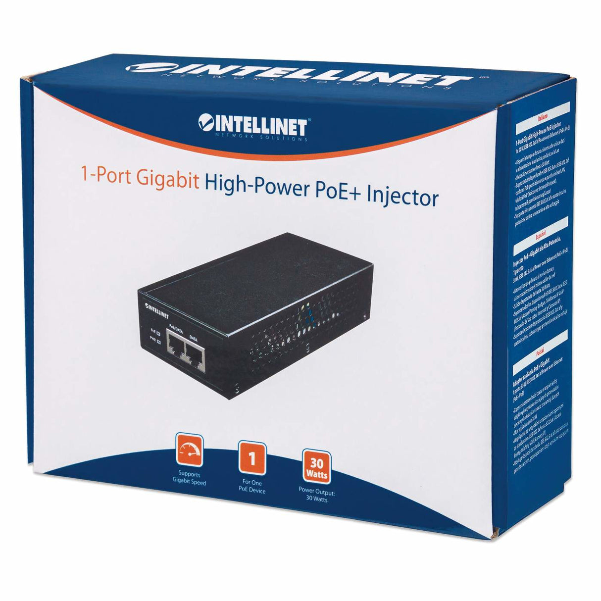 INYECTOR INT POE 802.3 AT/AF 42W MAX GIGABIT