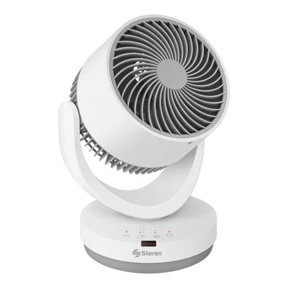 Steren FAN-300 ventilador Blanco, Ventilador con aspas para el hogar, Mesa, 3000 RPM