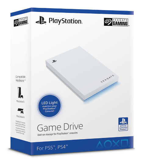 Seagate Game Drive PS5 unidades externas de estado sólido 2 GB 3.2 Gen 1 (3.1 Gen 1) Blanco 50 mm