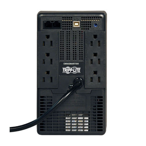 Tripp Lite OMNISMART500 UPS No Break OmniSmart interactivo en Línea de 120V, 500VA y 300W, Torre, co