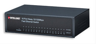 SWITCH INT 16 PTOS 10/100 PARA ESCRITORIO METALICO