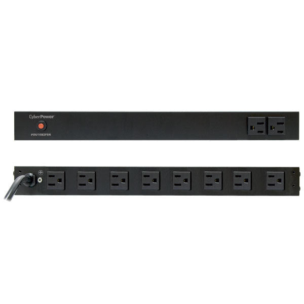 CyberPower PDU15B2F8R unidad de distribución de energía (PDU) 10 salidas AC 1U Negro