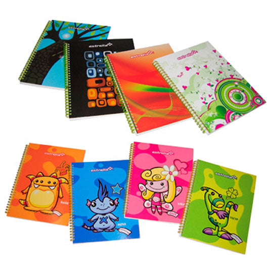 CUADERNO ESTRELLA PROFESIONAL DOBLE WIRE-O RAYA 200 HOJAS