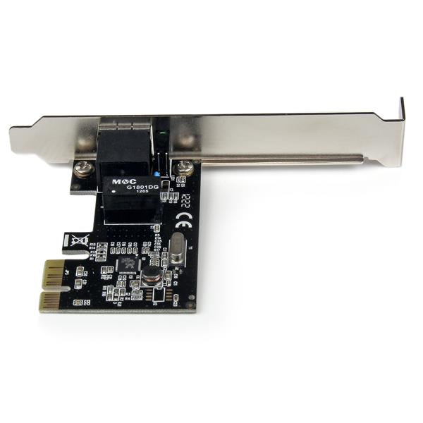 StarTech.com Adaptador Tarjeta de Red NIC PCI Express PCI-e de 1 Puerto Gigabit Ethernet - 1x RJ45 Hembra - Perfil Doble tarjetas de red Alámbrico PCI Express Ethernet 1