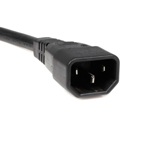 StarTech.com Cable de 3m de Extensión de Alimentación, C14 a 2x C13, 13A 250V, 16AWG, Alargador de Cable de Corriente de