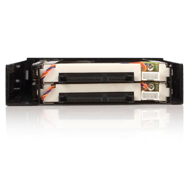 StarTech.com Rack Móvil Backplane de 2 Discos Duros HDD SATA 2,5" Pulgadas sin Bandeja Bahía 3,5" Paneles acce