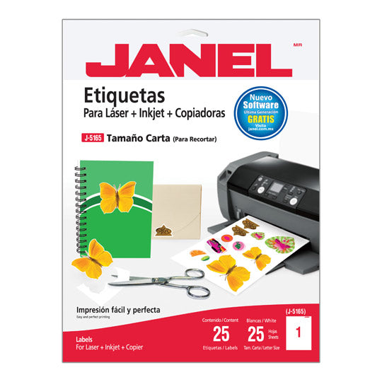 Janel 1085165101 etiqueta de impresora Blanco