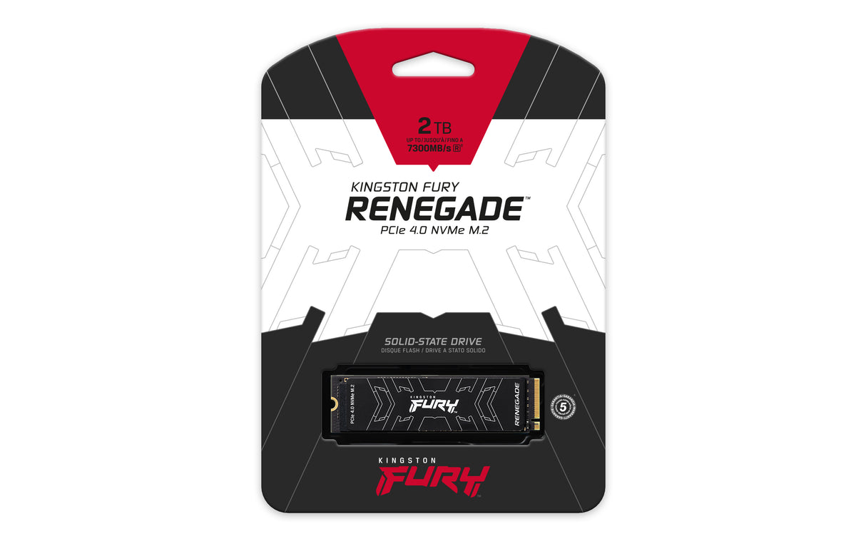 Kingston Technology 2000G FURY RENEGADE M.2 2280 NVMe SSD unidades internas de estado sólido 2 GB M.2 PCI Express 4.0 Si