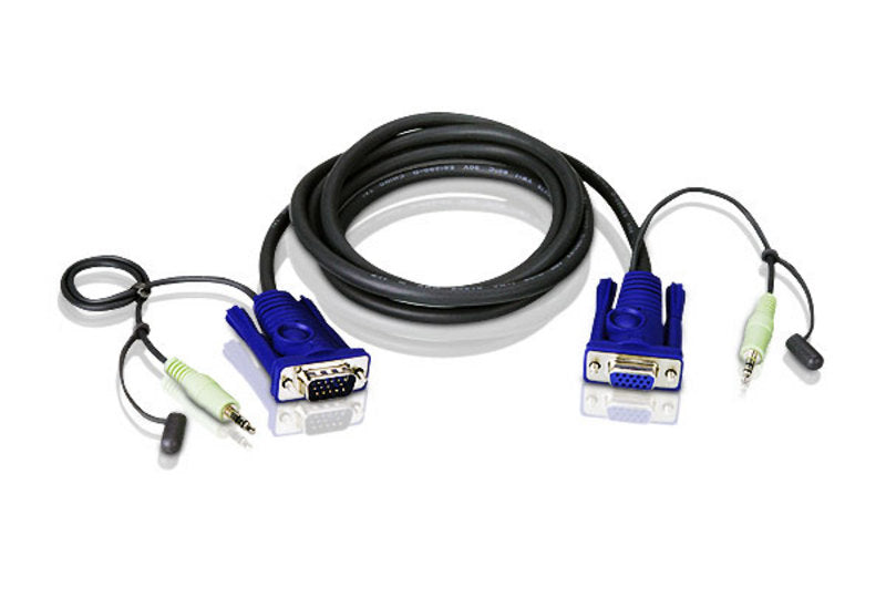 ATEN 2L2402A cable para video, teclado y ratón (kvm) Azul, Negro 1,8 m