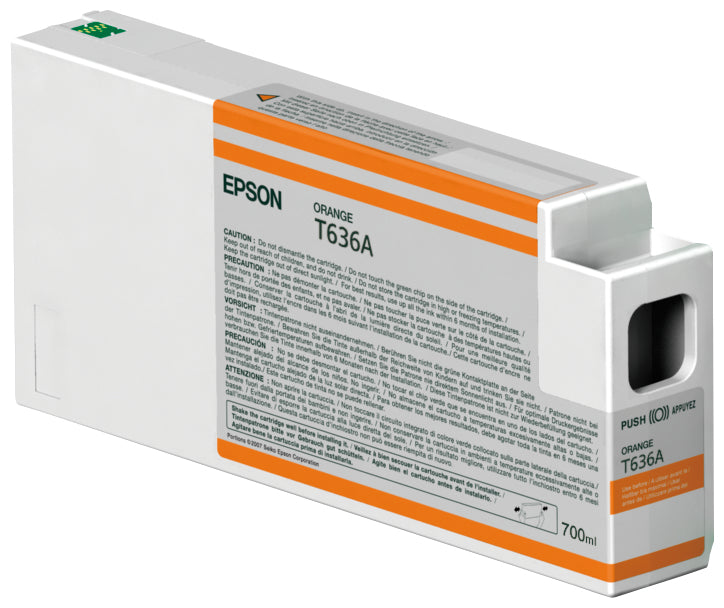 Epson Cartucho T636A00 naranja Cartucho de Tinta Tinta a base de pigmentos Impresión por inyección de tinta Stylus Pro 7890/7900/WT7900/9xx0 1 pieza(s)