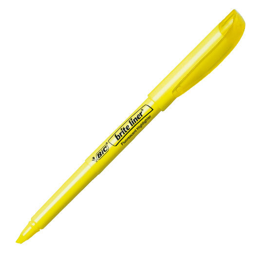 Resaltador BIC Brite Liner color amarill