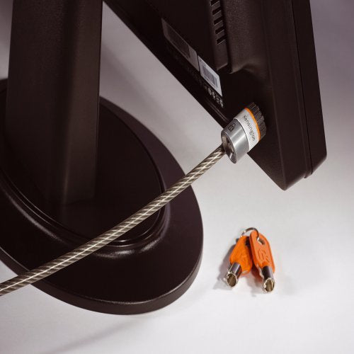 Kensington Candado con llave para portátiles MicroSaver® Cable Negro, Gris Llave Barra en T Acero