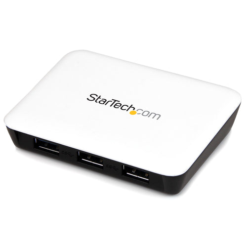 StarTech.com Adaptador de Red NIC Gigabit Ethernet Externo USB 3.0 con Hub Concentrador 3 Puertos con Alimentación Tarje