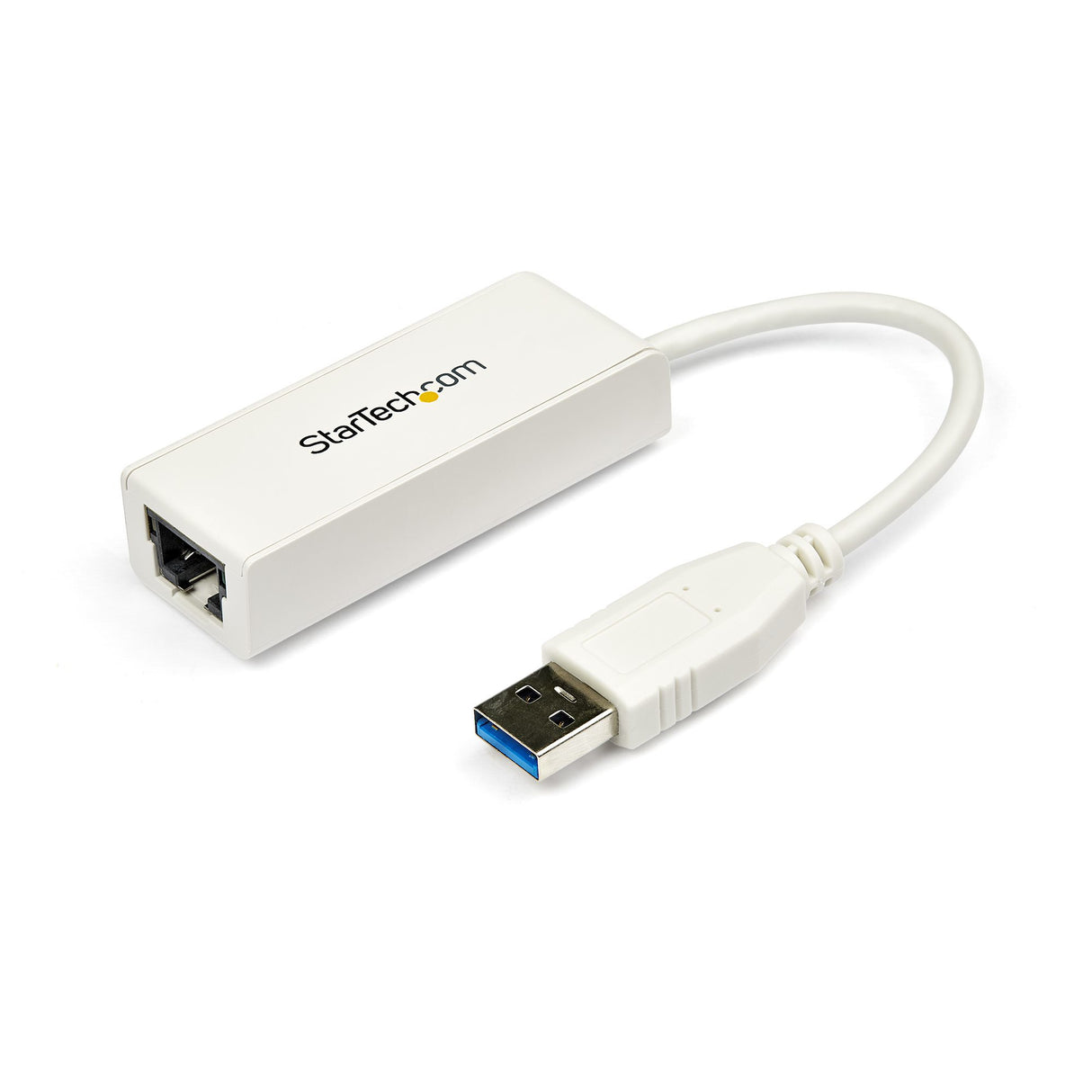 StarTech.com Adaptador Tarjeta de Red Externa NIC USB 3.0 a Ethernet Gigabit de 1 Puerto - 1x RJ45 Hembra - 1x USBA - 10/100/1000 - Adaptador LAN Externo - Blanco tarjetas de red Alámbrico USB Ethernet 1