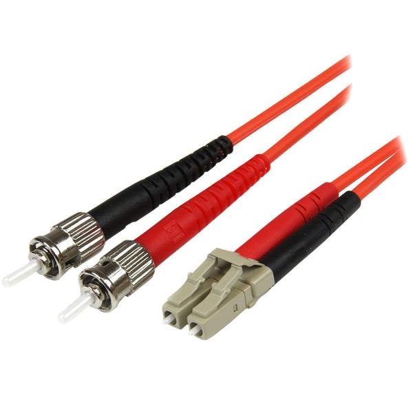 StarTech.com Cable Adaptador de Red de 5m Multimodo Dúplex Fibra Óptica LC-ST 50/125 - Patch Duplex Cable 5 m OM2 LC ST