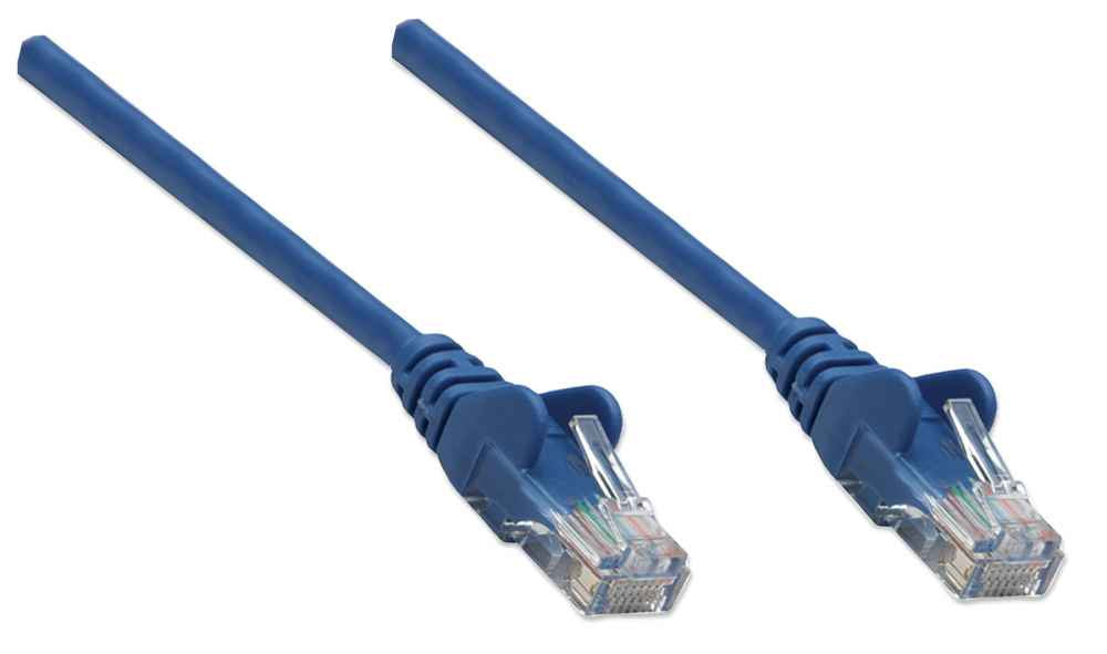 Intellinet Cable de red, Cat5e, UTP Cable Azul 1 m Cat5e U/UTP (UTP)