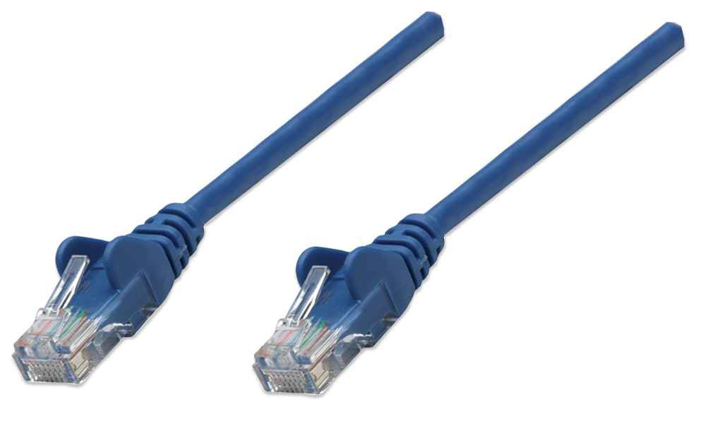 Intellinet Cable de red, Cat5e, UTP Cable Azul 1 m Cat5e U/UTP (UTP)