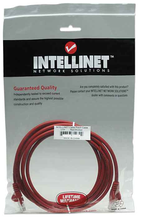 CABLE INT PATCH 1.0M (3.0 F) CAT 5E UTP ROJO CABLE DE RED