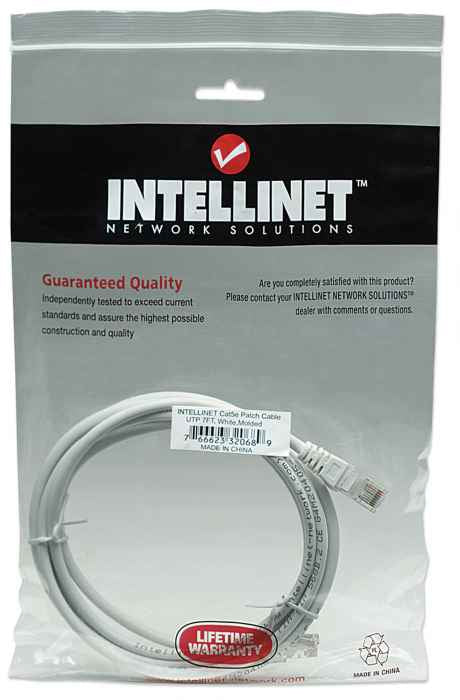 Intellinet Cable de red, Cat5e, UTP Cable Blanco 2 m Cat5e U/UTP (UTP)