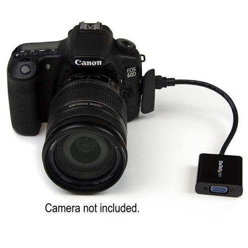 StarTech.com Adaptador Conversor Mini HDMI a VGA para Cámara Fotográfica Digital / Videocámara - 1920x1080 Adaptadores d