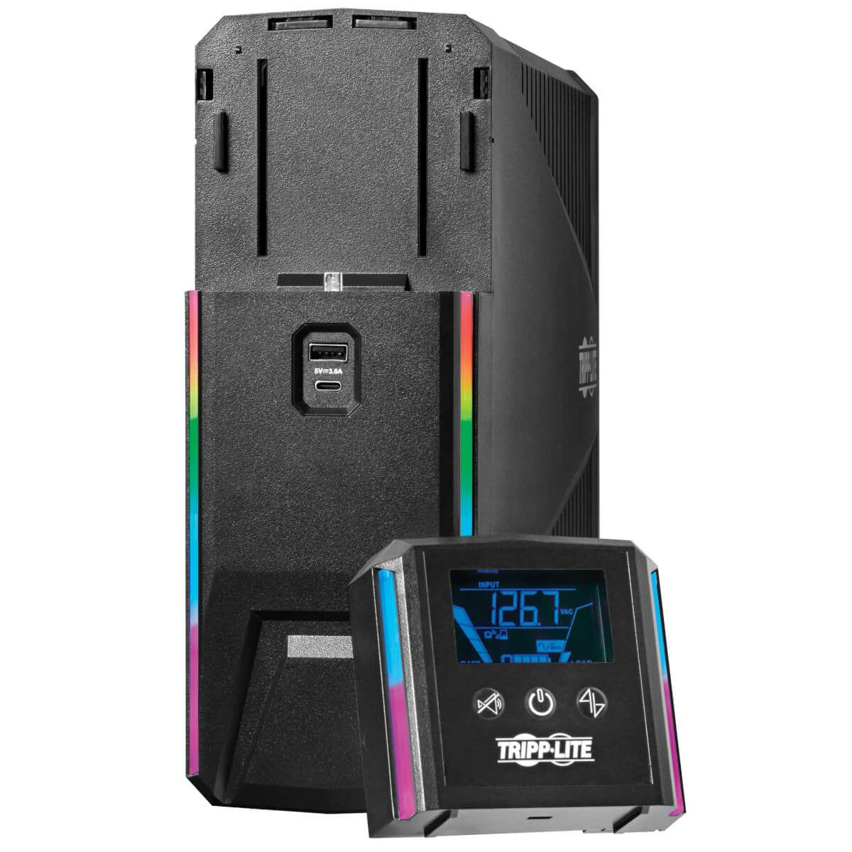 Tripp Lite SMART1200PSGLCD Respaldo por Batería del UPS para Juegos con Onda Sinusoidal Pura de 1200VA 720W 120V - LCD,
