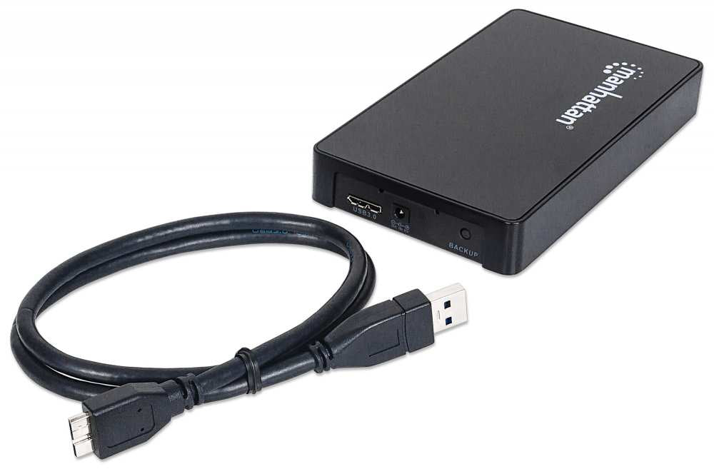 Manhattan Gabinete para Disco Duro cajas para discos duros externos 1 2.5 cm (2.5") SATA 1 TB